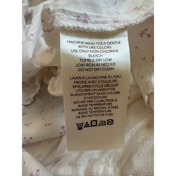 Free People Gabby Mini Dress in Ivory Cherry - Picture 7 of 8